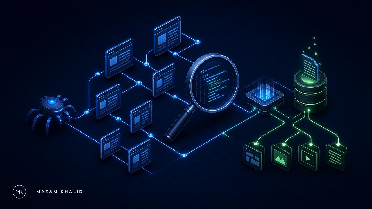 Technical SEO Audits — technical illustration by Mazam Khalid